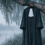 Een Toga die aan de Wilgen is gehangen aan een kapstokje